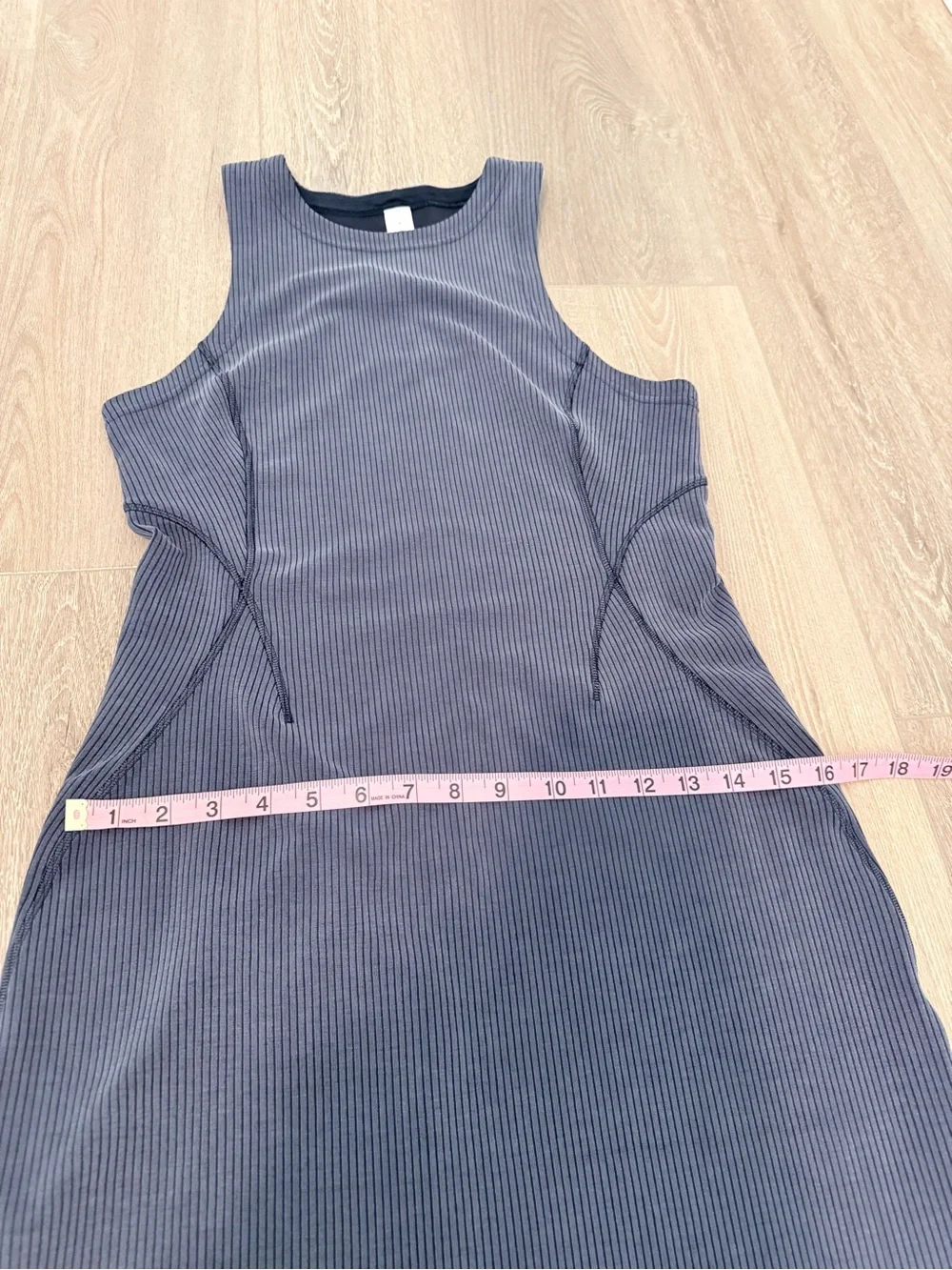 lululemon athletica Navy Ribbed Sleeveless Shift Dress